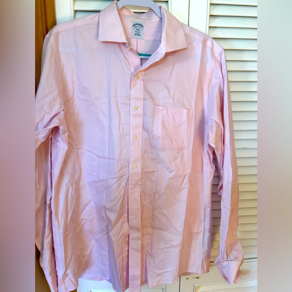 Brooks Brothers Regent Fit light pink button down shirt